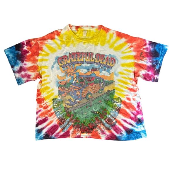 Vintage 90s Grateful Dead Shirt Mens 3XL Tie Dye 1995 Spring Tour Band Rock - Picture 1 of 14